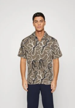 JACK&JONES Premium Jprblatropic Resort Relax Fit - Shirt - Covert Green