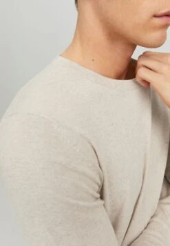 Jack & Jones JJEEMIL CREW NECK - Jumper - Off-white -Indicode Men Wear Shop c4e212b059c74bfeb1d951be4382c475
