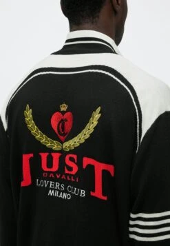 JUST CAVALLI LOGO - Cardigan - Black -Indicode Men Wear Shop c4f1080753364575bf5de5cac30c6291