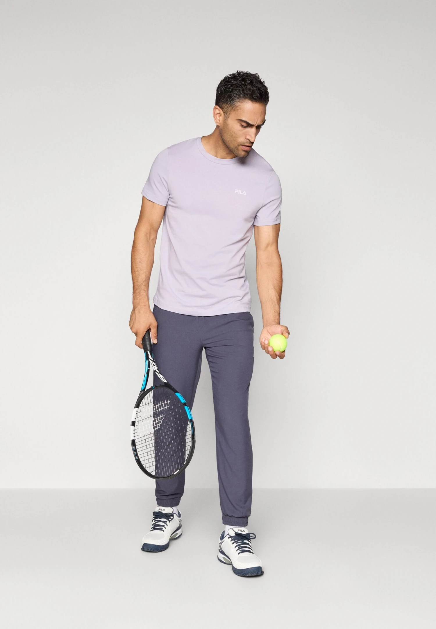 Fila LOGO SMALL - Basic T-shirt - Lavender Grey 2 Fila LOGO SMALL - Basic T-shirt - Lavender Grey - Image 2