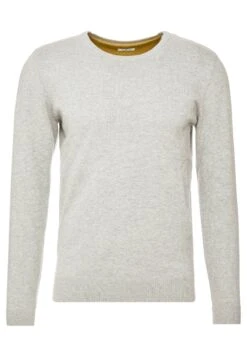 Tom Tailor Basic Crew Neck - Jumper - Light Soft Grey Melange 8 Tom Tailor Basic Crew Neck - Jumper - Light Soft Grey Melange -Indicode Men Wear Shop c685250e3a2a4955a3370dd05c153001