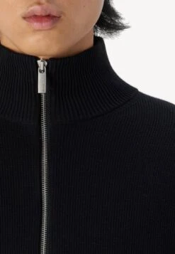 Selected Homme SLHDANE STRUCTURE FULL ZIP - Cardigan - Black -Indicode Men Wear Shop c6dd57f720f54996a2be1083f4d0215c