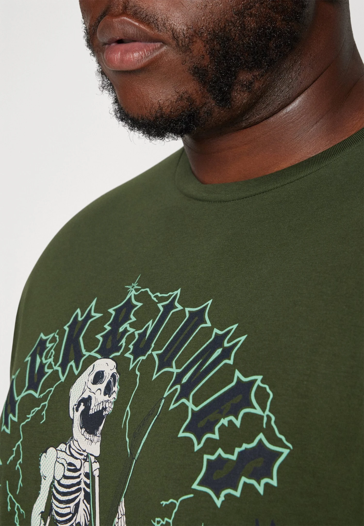 Jack & Jones JJSKULL ROCK TEE CREW NECK 4 PACK - Print T-shirt - Kombu Green/white/black/goblin Blue 8 Jack & Jones JJSKULL ROCK TEE CREW NECK 4 PACK - Print T-shirt - Kombu Green/white/black/goblin Blue - Image 8