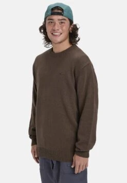 Quiksilver SALT WATER - Jumper - Mottled Dark Brown -Indicode Men Wear Shop c76fc0e74b1640ab971824fba9b59ce4