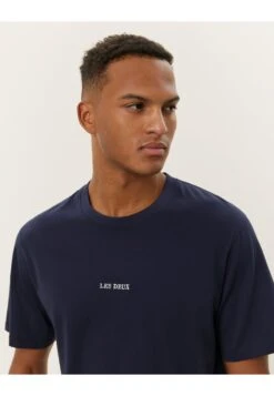 Les Deux DEXTER - Basic T-shirt - Dark Navy -Indicode Men Wear Shop ca5d0da70f28489ab3b99214bff0fde6