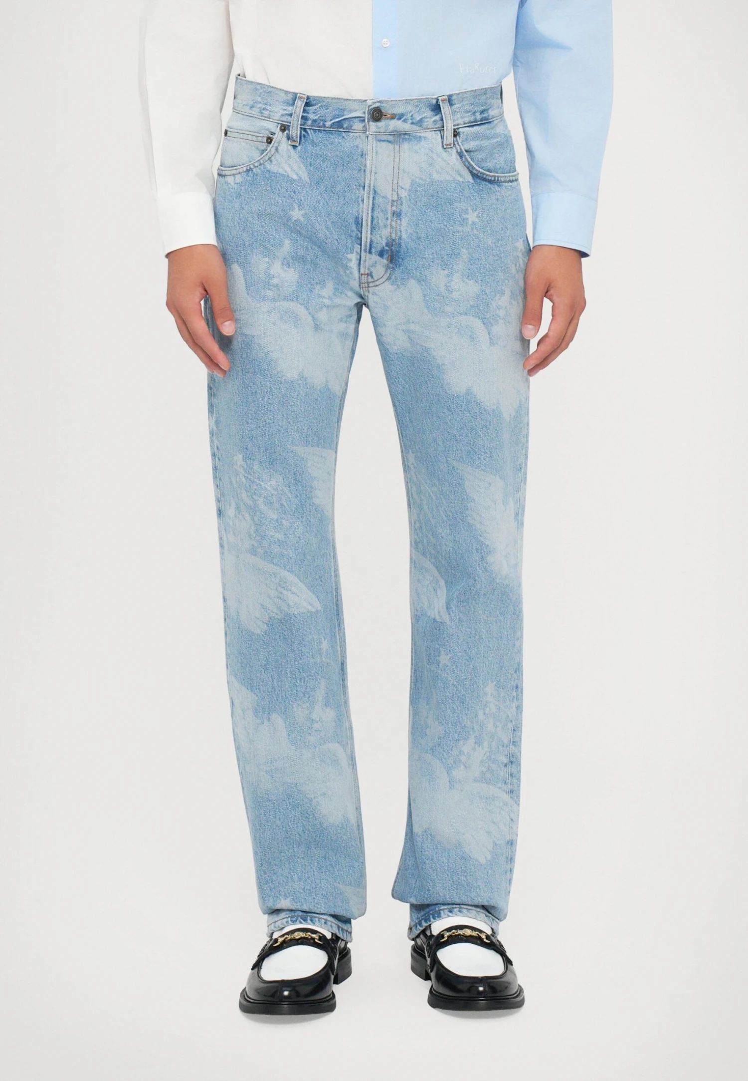 FIORUCCI UNISEX - Straight Leg Jeans - Medium Blue 2 FIORUCCI UNISEX - Straight Leg Jeans - Medium Blue - Image 2