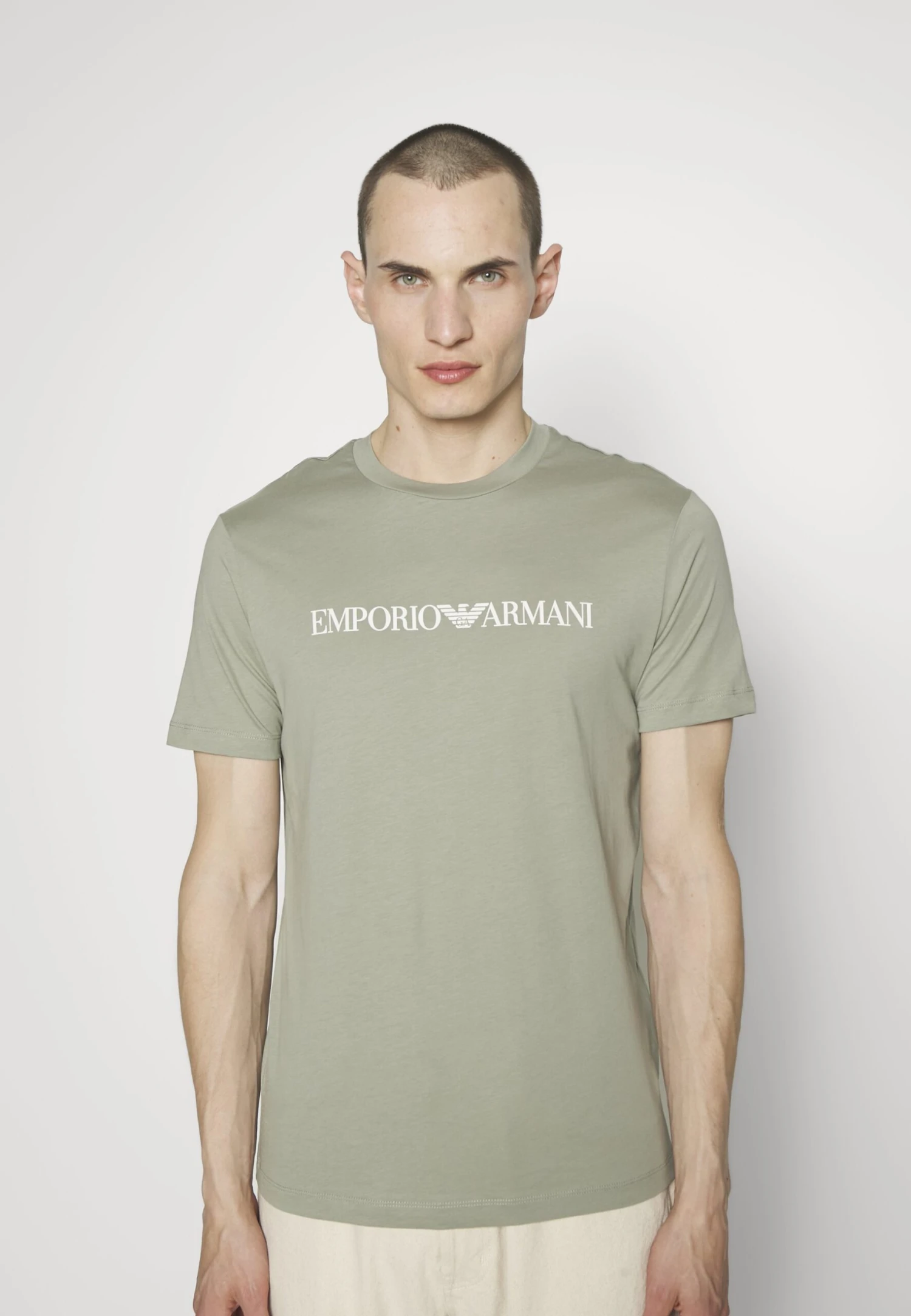 Emporio Armani Print T-Shirt - Salvia Logo 4 Emporio Armani Print T-Shirt - Salvia Logo - Image 4