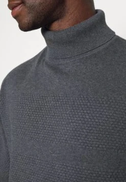 Selected Homme Slhmaine Roll Neck - Jumper - Dark Grey Melange -Indicode Men Wear Shop cc121611773d4780a27d07231873f150