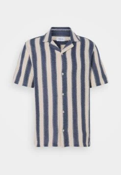 Lindbergh BOLD STRIPED RESORT SHIRT - Shirt - Dark Khaki -Indicode Men Wear Shop cc4ccd846ea14bdeaf2b48b73c6bf89b