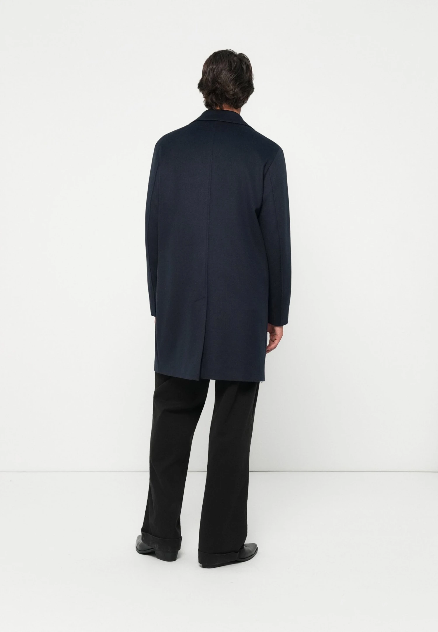 Boss CLARK - Classic Coat - Dark Blue 3 Boss CLARK - Classic Coat - Dark Blue - Image 3