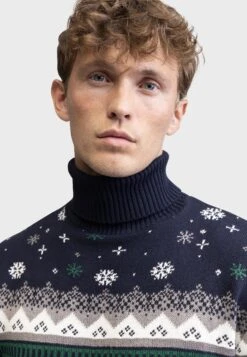 Redefined Rebel SANTA ROLLNECK REGULAR FIT - Jumper - Navy -Indicode Men Wear Shop cdb9076e10494d91a3b8df01005ce4c6