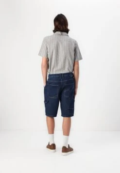 TOM TAILOR Denim TTWAYLEN - Denim Shorts - Dark Blue Denim -Indicode Men Wear Shop cde263cbf31d49a98a9d0881b549305c