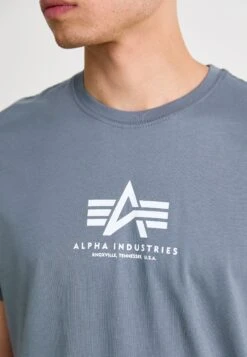 Alpha Industries BASIC - Print T-shirt - Denim Blue -Indicode Men Wear Shop ceb849661a524f17b10c9a78ec6a9c03