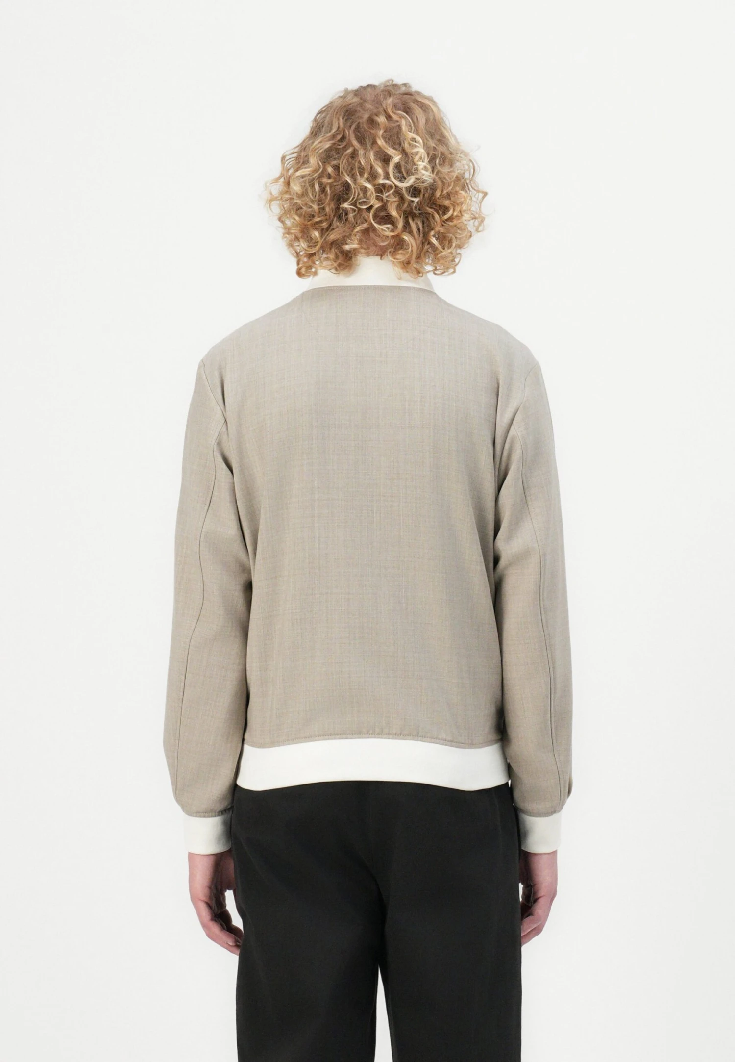 Boss HANRY - Bomber Jacket - Open White 3 Boss HANRY - Bomber Jacket - Open White - Image 3