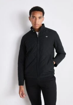 Gant QUILTED WINDCHEATER - Light Jacket - Black