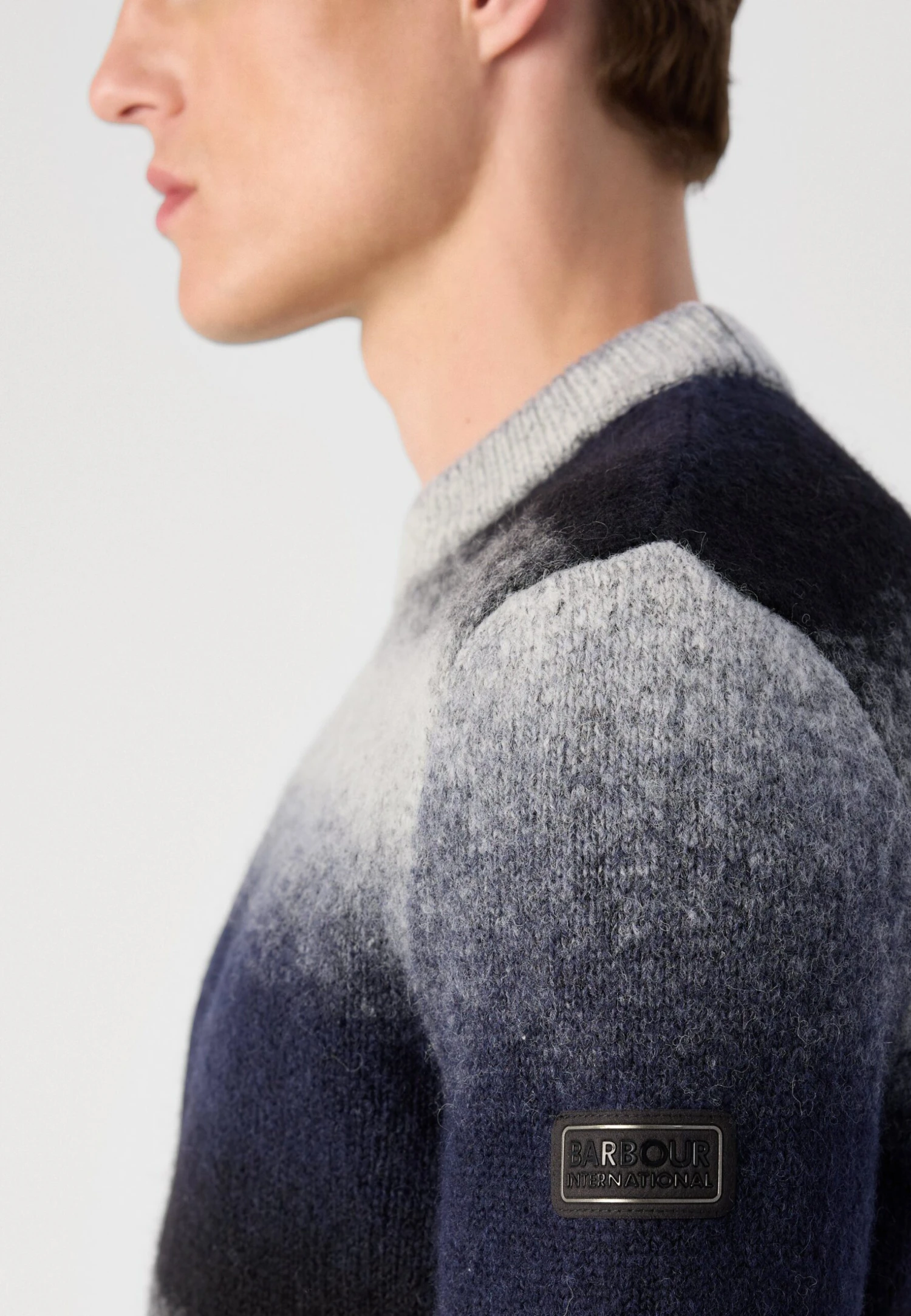 Barbour International VECTOR COLOUR BLOCK CREW NECK JUMPER - Jumper - Black 8 Barbour International VECTOR COLOUR BLOCK CREW NECK JUMPER - Jumper - Black - Image 8