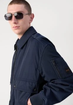 Boss OKING - Bomber Jacket - Dark Blue -Indicode Men Wear Shop d2c2705101d04520bff157dc7fa0d919