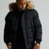 ZAVETTI CANADA AYLMER BOMBER PARKA JACKET - Winter Jacket - Jet Black