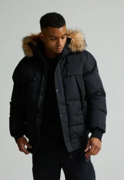 ZAVETTI CANADA AYLMER BOMBER PARKA JACKET - Winter Jacket - Jet Black