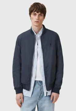 AllSaints BASSETT - Bomber Jacket - Command Blue