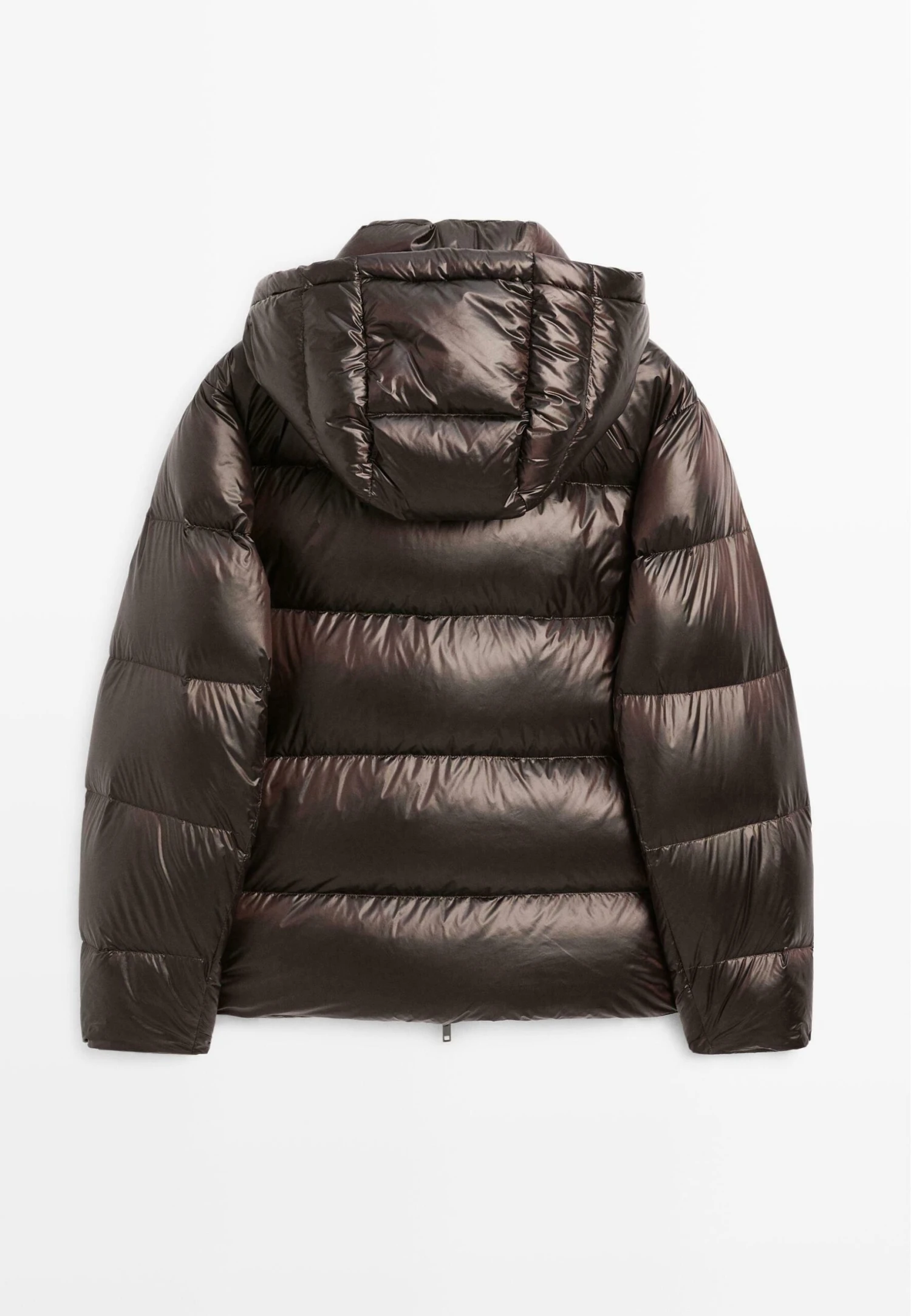 Massimo Dutti WATER-REPELLENT SATIN PUFFER - Down Coat - Dark Brown 10 Massimo Dutti WATER-REPELLENT SATIN PUFFER - Down Coat - Dark Brown - Image 10