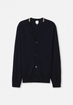 PAUL SMITH CARDIGAN BUTTON THRU - Cardigan - Blue -Indicode Men Wear Shop d66bb2d3246c45ca8248261eb3bad1b5