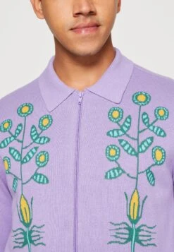 Obey Clothing Totem Zip Cardigan Unisex - Cardigan - Purple -Indicode Men Wear Shop d69e02632f7e4ba990d166be42c9783e
