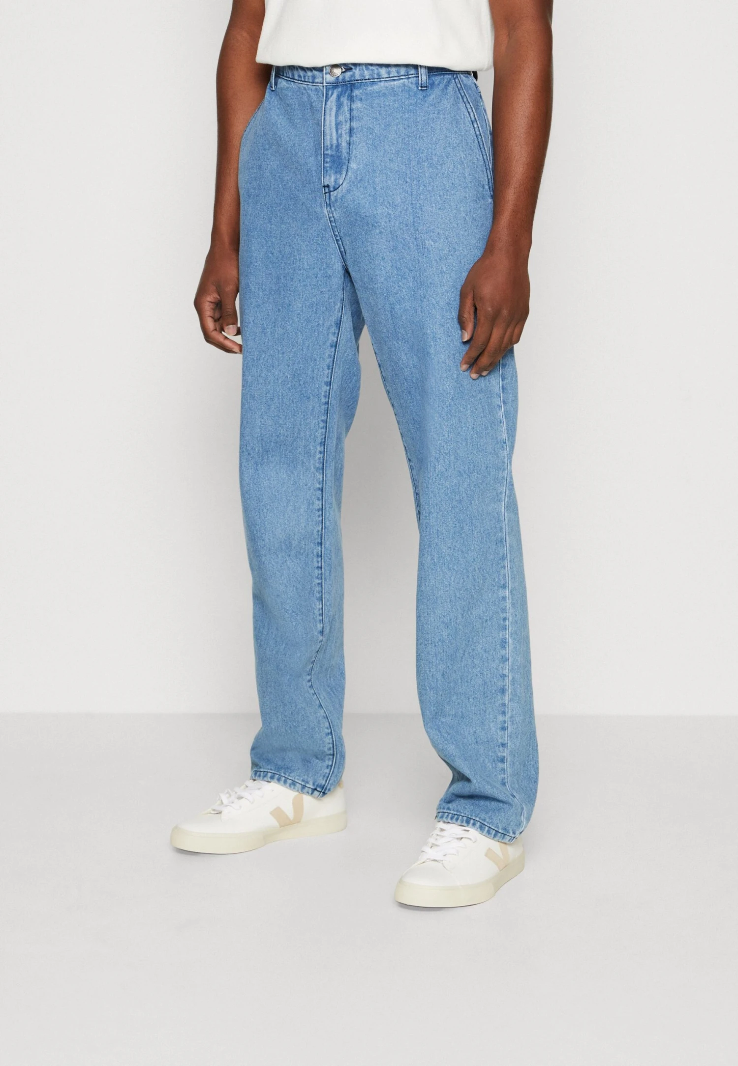 Kangol Brooklyn Pants Unisex - Relaxed Fit Jeans - Light Blue 1 Kangol Brooklyn Pants Unisex - Relaxed Fit Jeans - Light Blue