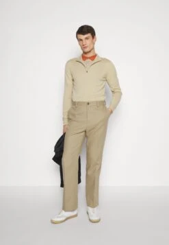 J.Lindeberg Kiyan Quarter Zip - Jumper - Safari Beige -Indicode Men Wear Shop d96afa4463a24040be0a22dd144b0a72