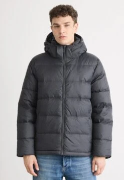 Calvin Klein Jeans ZIP OFF HOOD - Down Jacket - Asphalt