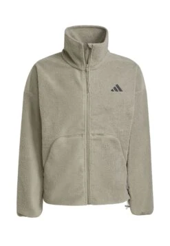 Adidas Sportswear Fleece Jacket - Silver Pebble -Indicode Men Wear Shop dacc6161c605467a864f6bd69bd2f4ad