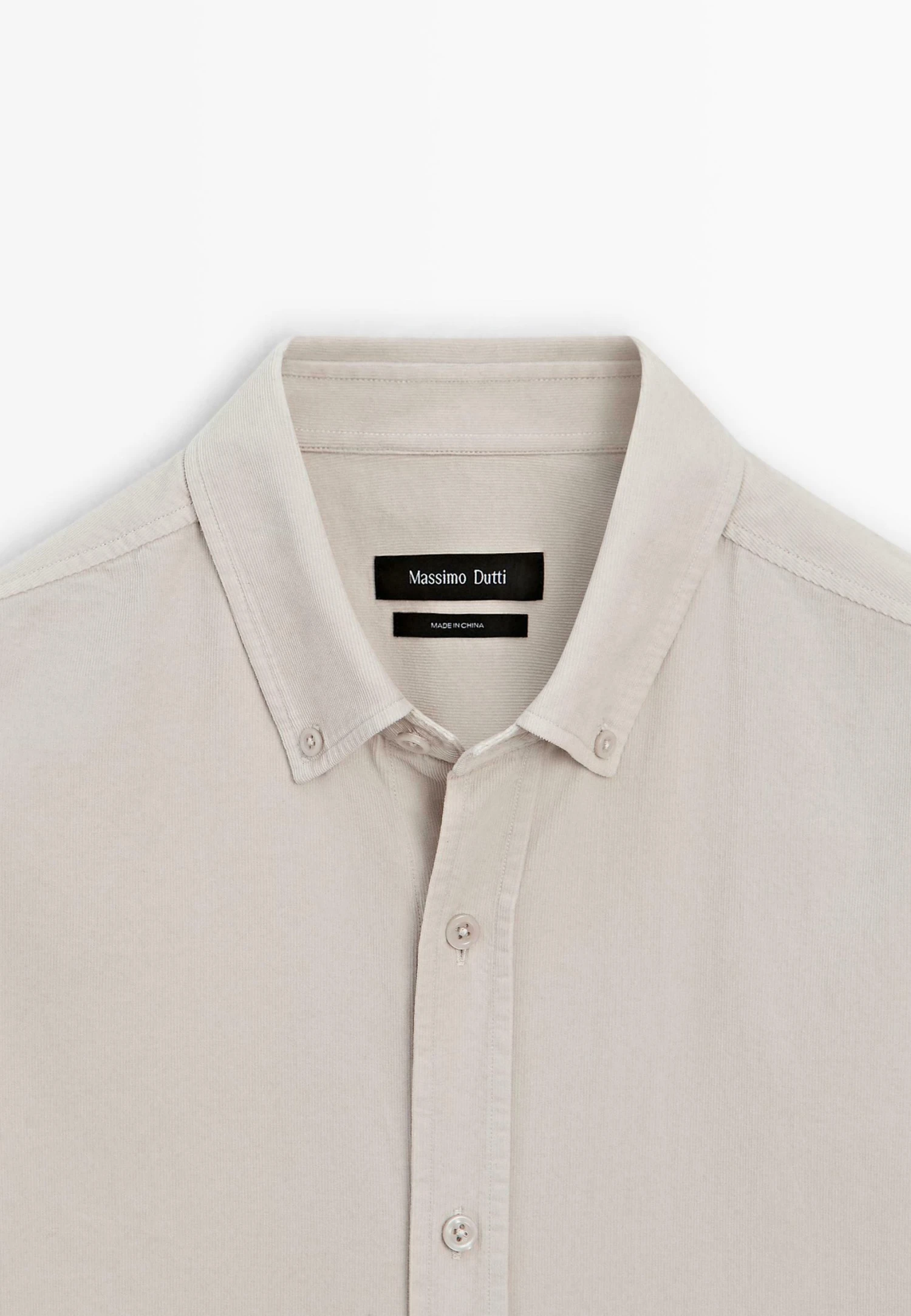 Massimo Dutti REGULAR FIT NEEDLECORD - Shirt - Sand 10 Massimo Dutti REGULAR FIT NEEDLECORD - Shirt - Sand - Image 10