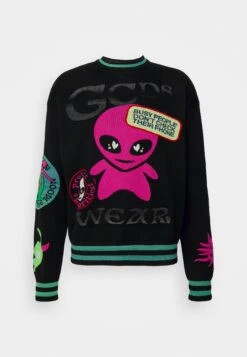 GCDS Wirdo - Jumper - Black -Indicode Men Wear Shop dbe84a9e51774dd79366cf4f970ba0c9