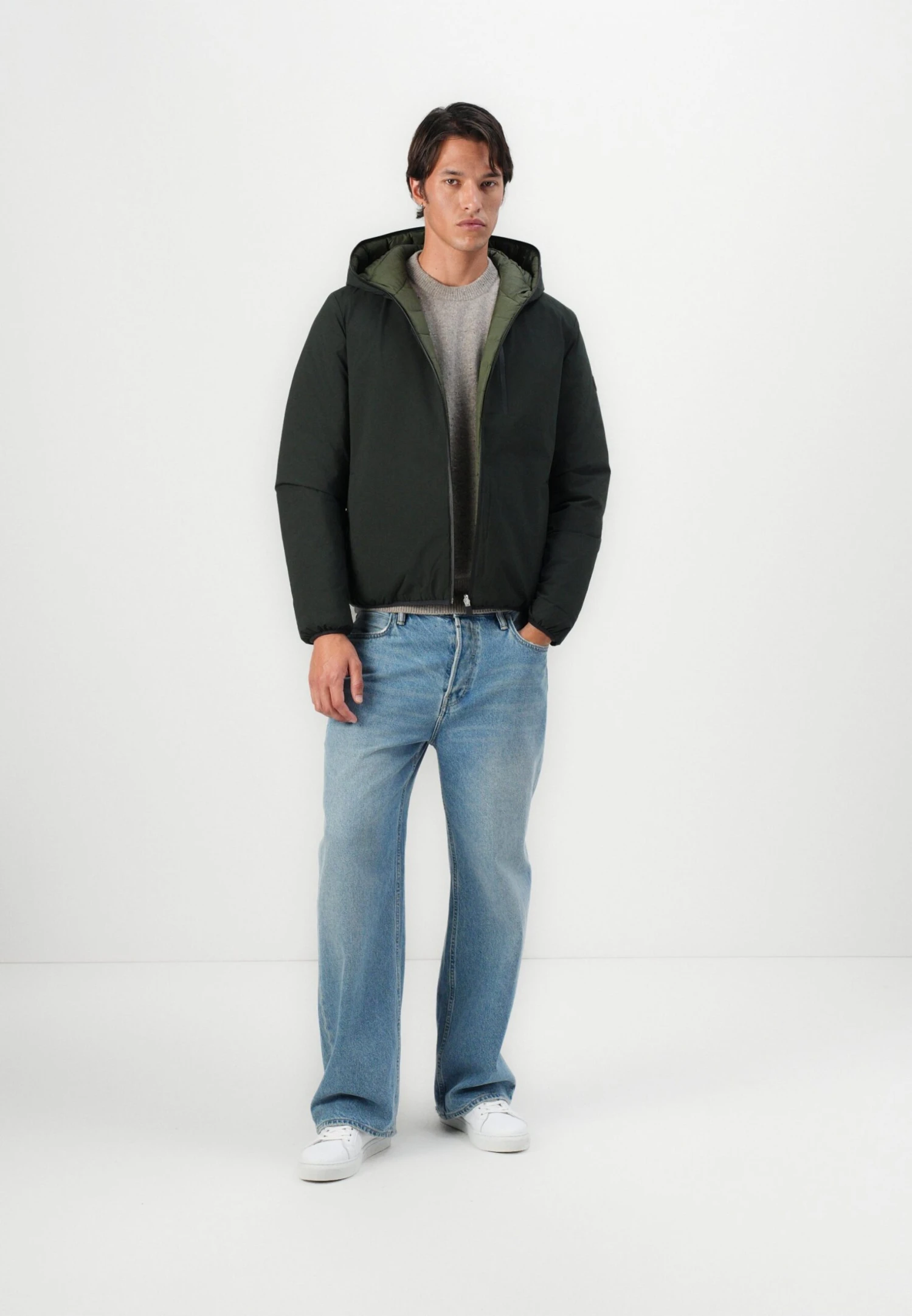 SAVE THE DUCK EZRA - Winter Jacket - Green Black 2 SAVE THE DUCK EZRA - Winter Jacket - Green Black - Image 2