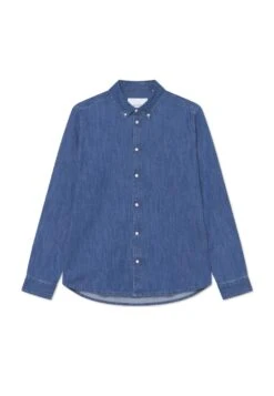 Les Deux KONRAD - Shirt - Light Indigo Wash -Indicode Men Wear Shop dc7750923e0e46c98cb94bfeeccefd44
