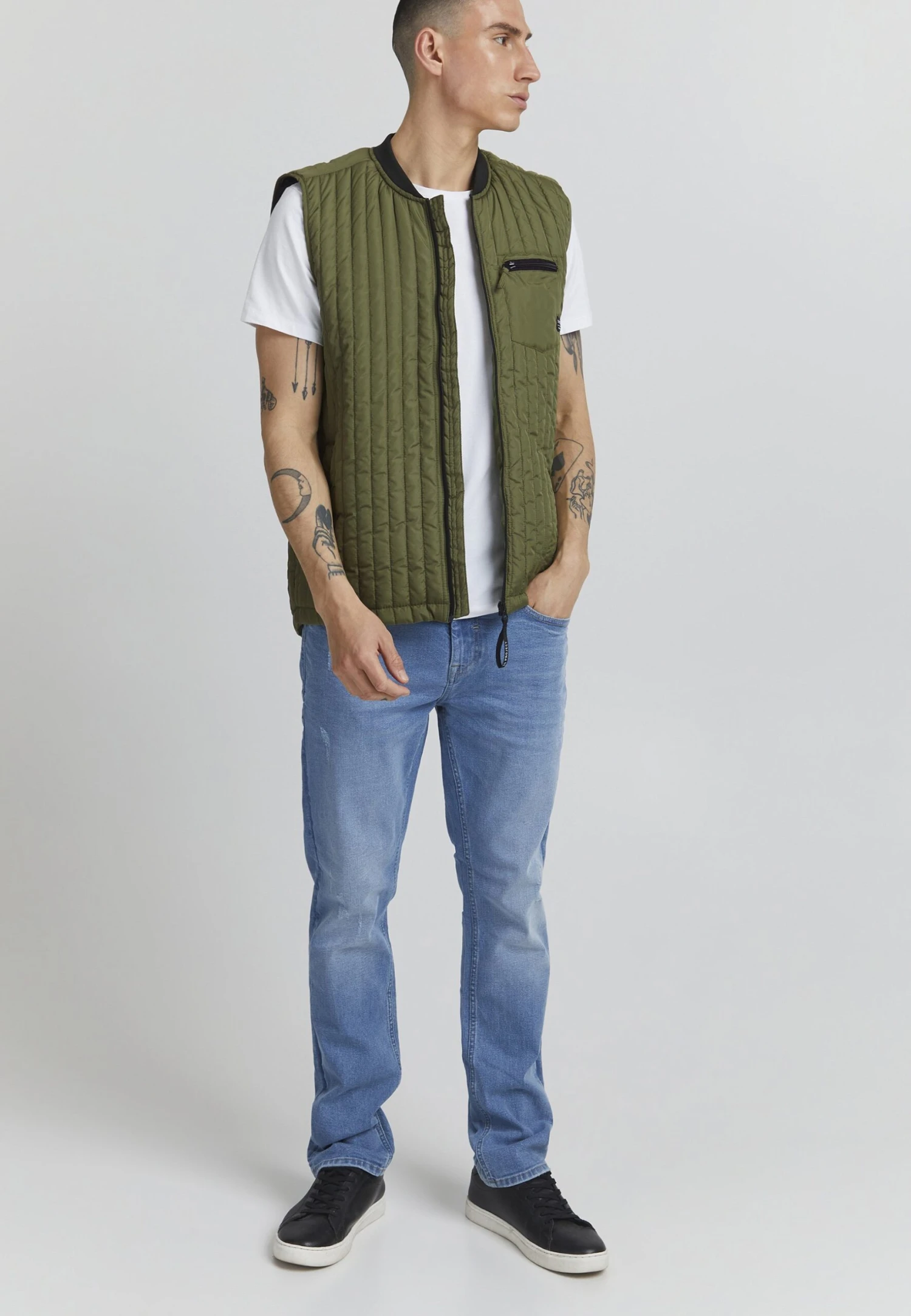 PRARNE - Waistcoat - Loden Green 2 PRARNE - Waistcoat - Loden Green - Image 2