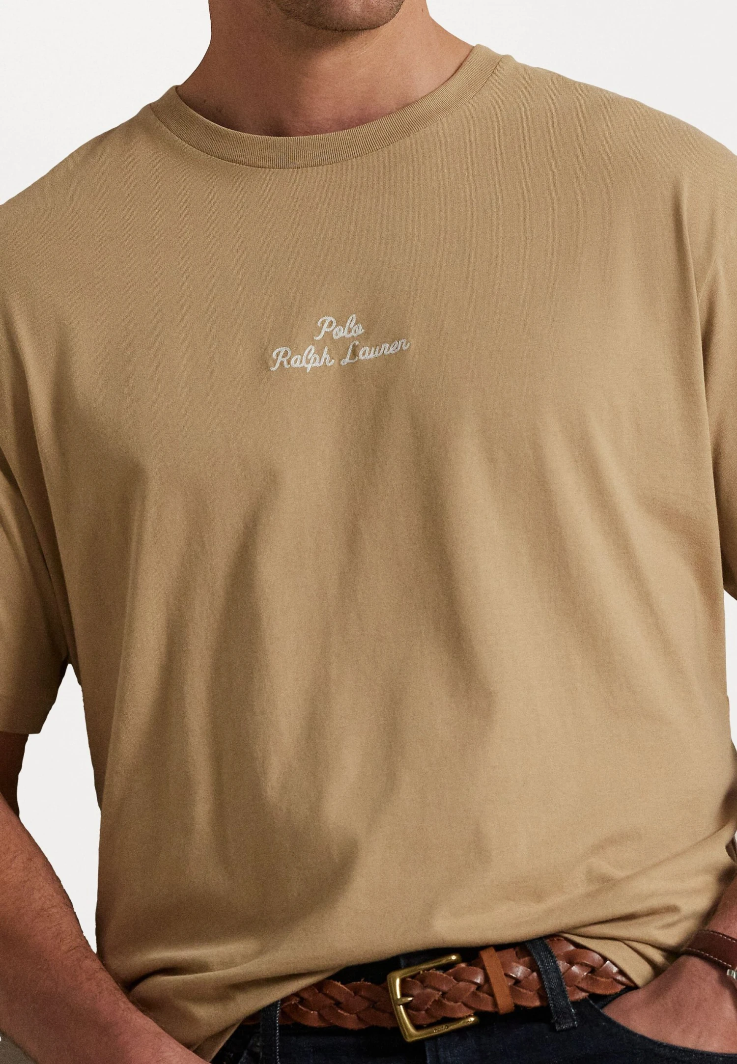 EMBROIDERED LOGO JERSEY T-SHIRT - Print T-shirt - Vintage Khaki 6 EMBROIDERED LOGO JERSEY T-SHIRT - Print T-shirt - Vintage Khaki - Image 6