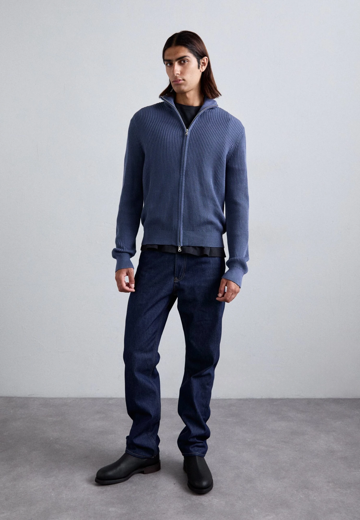 J.Lindeberg ALEXIS FULL ZIP CARDIGAN - Cardigan - Vintage Indigo 2 J.Lindeberg ALEXIS FULL ZIP CARDIGAN - Cardigan - Vintage Indigo - Image 2