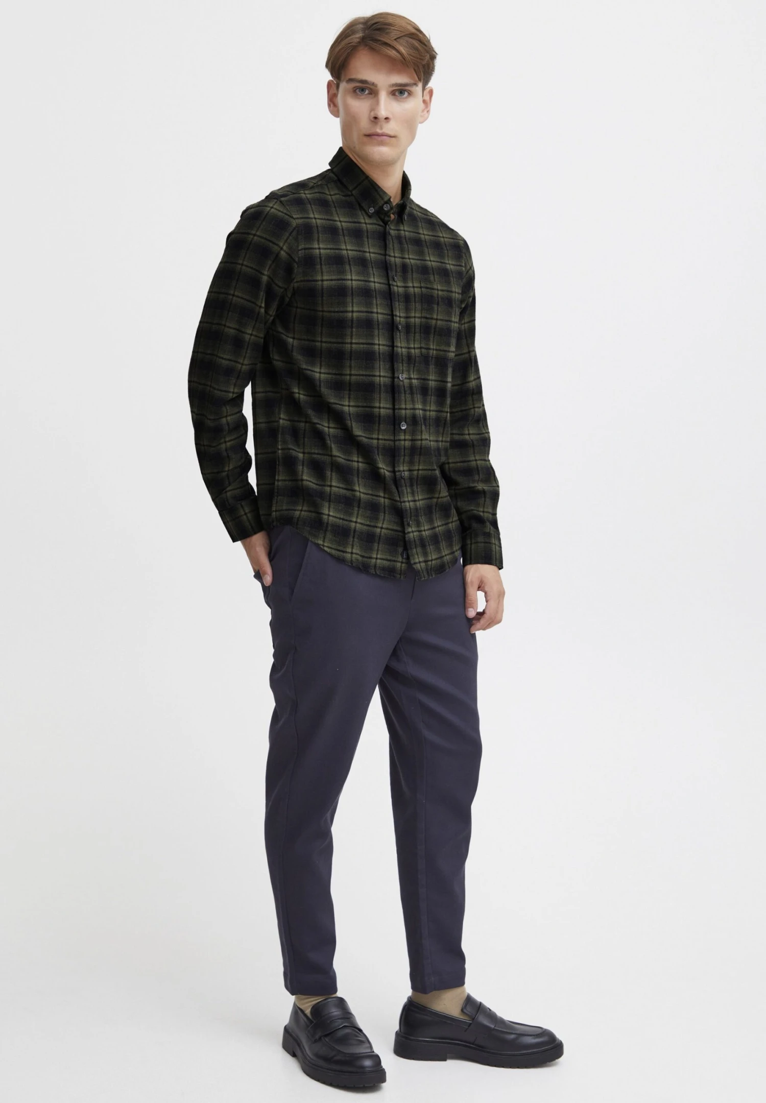 CASUAL FRIDAY CFAton - Shirt - Cypress Melange 2 CASUAL FRIDAY CFAton - Shirt - Cypress Melange - Image 2