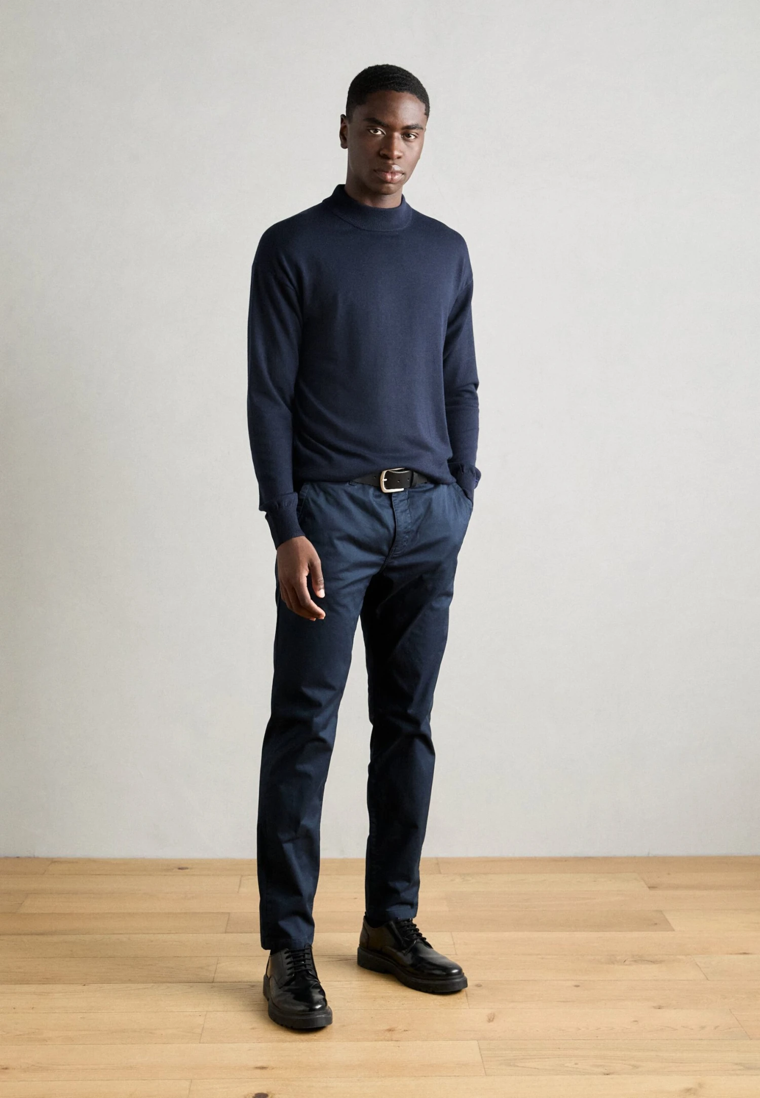 Scotch & Soda CORE DROPPED SHOULDER MOCK NECK - Jumper - Night 2 Scotch & Soda CORE DROPPED SHOULDER MOCK NECK - Jumper - Night - Image 2
