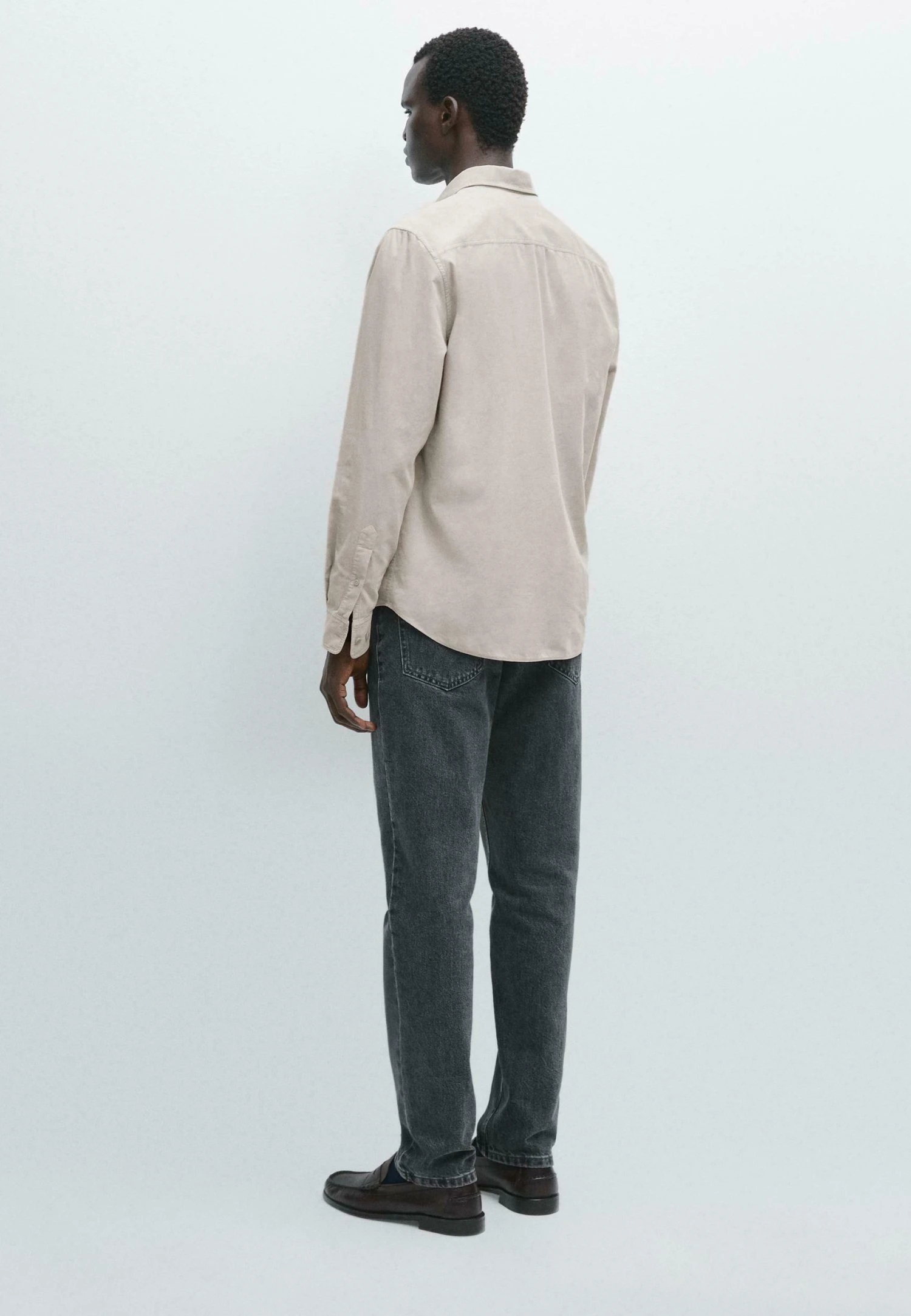 Massimo Dutti REGULAR FIT NEEDLECORD - Shirt - Sand 3 Massimo Dutti REGULAR FIT NEEDLECORD - Shirt - Sand - Image 3