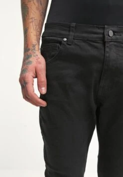 Pier One Slim Fit Jeans - Black Denim -Indicode Men Wear Shop e6495bdd88fd4ba1ba4e9b5c63680635