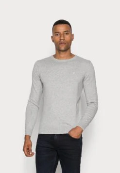 Tom Tailor Basic Crew Neck - Jumper - Light Soft Grey Melange