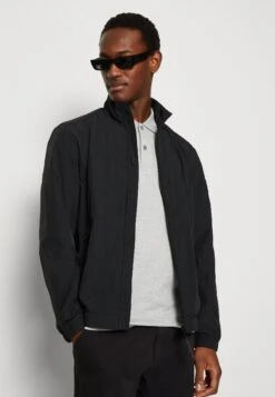 Calvin Klein Crinkle Blouson - Summer Jacket - Black -Indicode Men Wear Shop e9f8b05e91094f5795bc738e3e78495b