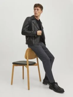 Jack & Jones JPSTMARCO JJCOOPER - Chinos - Dark Grey Melange -Indicode Men Wear Shop eb59ca456edd4127bb0b08b44c4bdb32