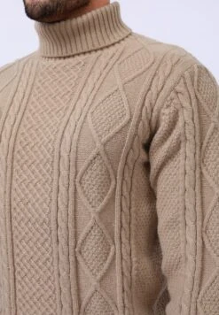 Pier One CABLE KNIT - Jumper - Coffee -Indicode Men Wear Shop ee04c0df072d48ce9b0fa1dbd47fefcf