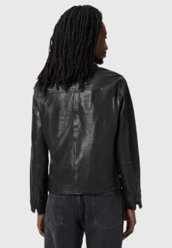 AllSaints MILLER JACKET - Leather Jacket - Black 9 AllSaints MILLER JACKET - Leather Jacket - Black -Indicode Men Wear Shop ee4ee3cf0a384834bea616bb51eae693