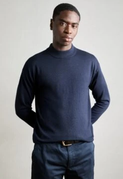 Scotch & Soda CORE DROPPED SHOULDER MOCK NECK - Jumper - Night