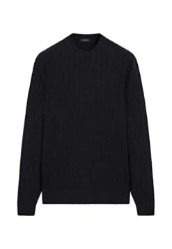 Massimo Dutti CABLE-KNIT CREW NECK - Jumper - Bordeaux -Indicode Men Wear Shop f11f12f7882c4e2c933fcadcfa070158