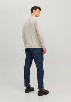 Jack & Jones JJEEMIL CREW NECK - Jumper - Off-white -Indicode Men Wear Shop f2c246f64f8a4c45a0f508a93d32b6e5
